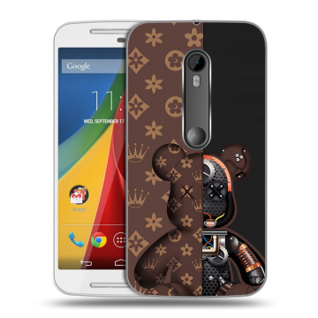 Силиконовый чехол на Motorola Moto G с принтом Луи робот