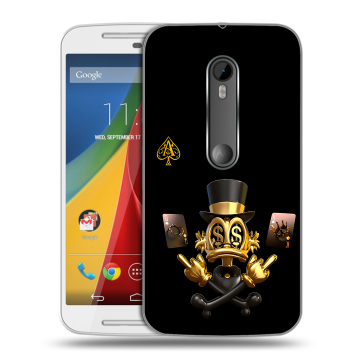 Силиконовый чехол на Motorola Moto G с принтом Золотой скрудж макдак