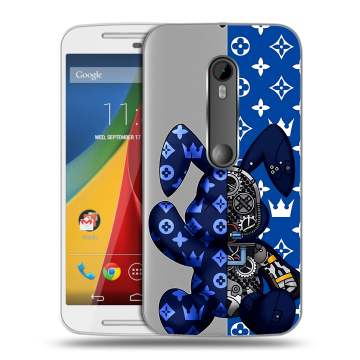 Силиконовый чехол на Motorola Moto G с принтом Луи робот