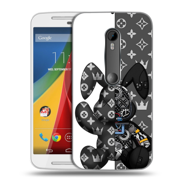 Силиконовый чехол на Motorola Moto G с принтом Луи робот