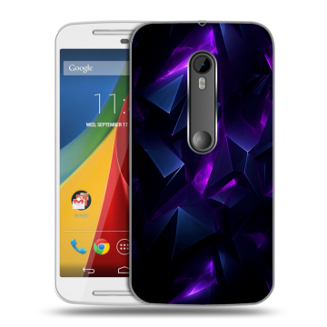 Силиконовый чехол на Motorola Moto G с принтом Абстракиция