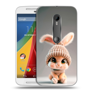 Силиконовый чехол на Motorola Moto G с принтом Кролик Силиконовый чехол на Motorola Moto G с принтом Кролик