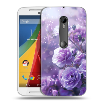 Силиконовый чехол на Motorola Moto G с принтом Розы цветы Силиконовый чехол на Motorola Moto G с принтом Розы цветы