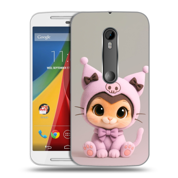 Силиконовый чехол на Motorola Moto G с принтом Куроми Kuromi 