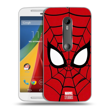 Силиконовый чехол на Motorola Moto G с принтом человек паук spiderman Силиконовый чехол на Motorola Moto G с принтом человек паук spiderman