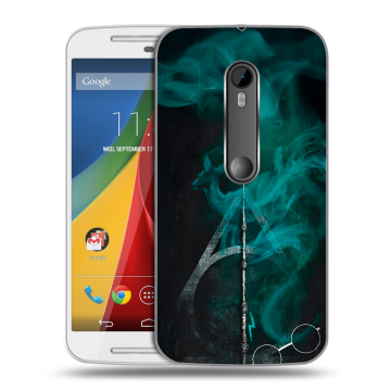 Силиконовый чехол на Motorola Moto G с принтом Гарри Поттер Harry Potter