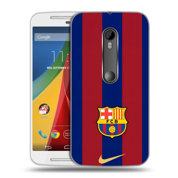 Силиконовый чехол на Motorola Moto G с принтом Барселона Barcelona
