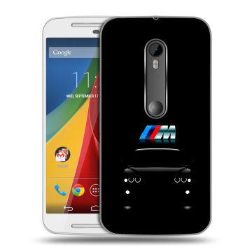 Силиконовый чехол на Motorola Moto G с принтом БМВ BMW Силиконовый чехол на Motorola Moto G с принтом БМВ BMW
