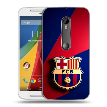 Силиконовый чехол на Motorola Moto G с принтом Барселона Barcelona