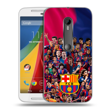 Силиконовый чехол на Motorola Moto G с принтом Барселона Barcelona