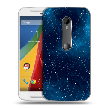 Силиконовый чехол на Motorola Moto G с принтом Космос звезды