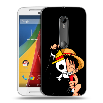 Силиконовый чехол на Motorola Moto G с принтом One Piece Ван Пис