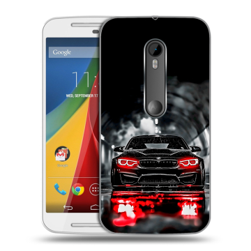 Силиконовый чехол на Motorola Moto G с принтом BMW БМВ Силиконовый чехол на Motorola Moto G с принтом BMW БМВ