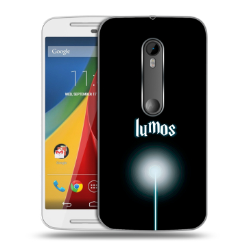 Силиконовый чехол на Motorola Moto G с принтом Harry Potter Гарри Поттер