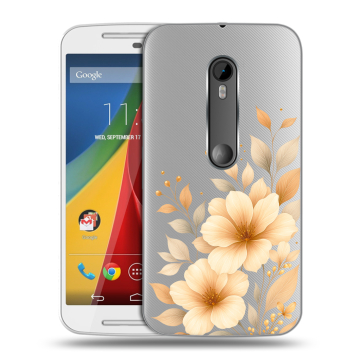 Силиконовый чехол на Motorola Moto G с принтом для девушки