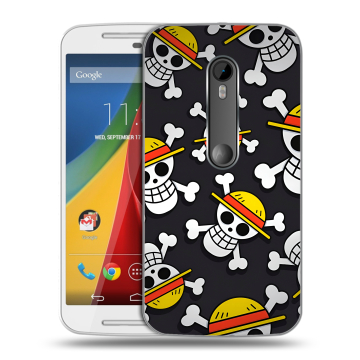 Силиконовый чехол на Motorola Moto G с принтом One Piece Ван Пис