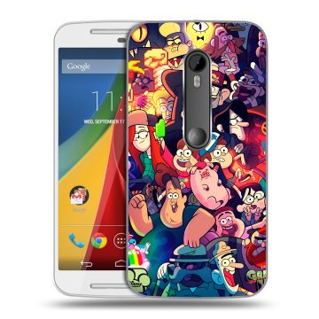 Силиконовый чехол на Motorola Moto G с принтом Gravity Falls Гравити Фолз