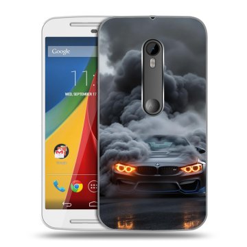 Силиконовый чехол на Motorola Moto G с принтом BMW БМВ Силиконовый чехол на Motorola Moto G с принтом BMW БМВ