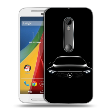 Силиконовый чехол на Motorola Moto G с принтом Mercedes Мерседес