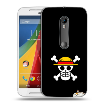 Силиконовый чехол на Motorola Moto G с принтом One Piece Ван Пис