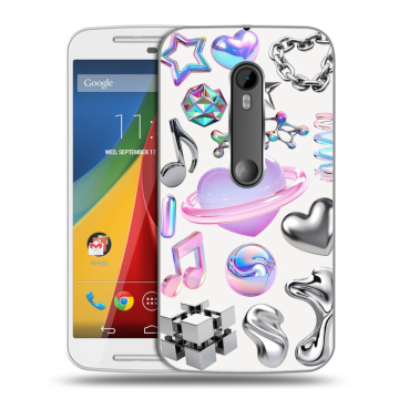 Силиконовый чехол на Motorola Moto G с принтом Y2K