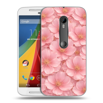 Силиконовый чехол на Motorola Moto G с принтом женский