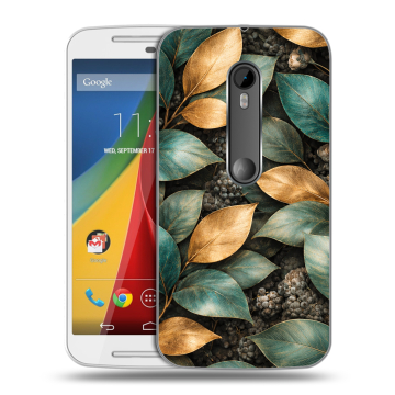 Силиконовый чехол на Motorola Moto G с принтом женский