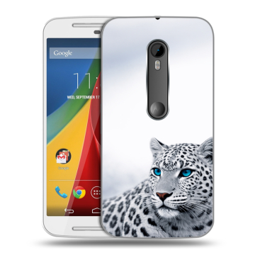 Силиконовый чехол на Motorola Moto G с принтом женский