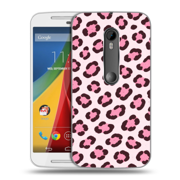 Силиконовый чехол на Motorola Moto G с принтом для девочек