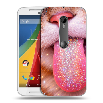 Силиконовый чехол на Motorola Moto G с принтом для девочек