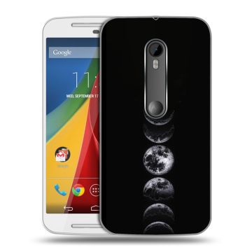 Силиконовый чехол на Motorola Moto G с принтом женский