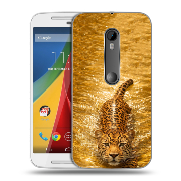 Силиконовый чехол на Motorola Moto G с принтом женский