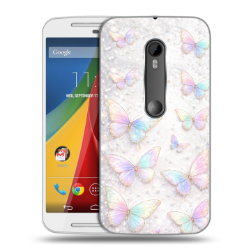 Силиконовый чехол на Motorola Moto G с принтом женский