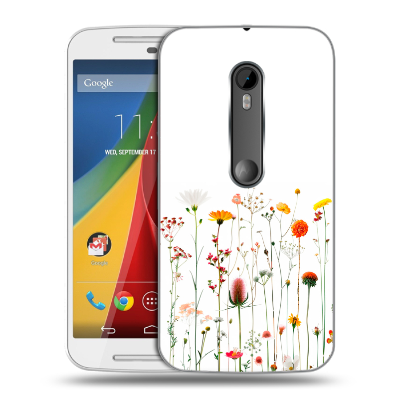 Пластиковый чехол на Motorola Moto G с принтом цветы Пластиковый чехол на Motorola Moto G с принтом цветы