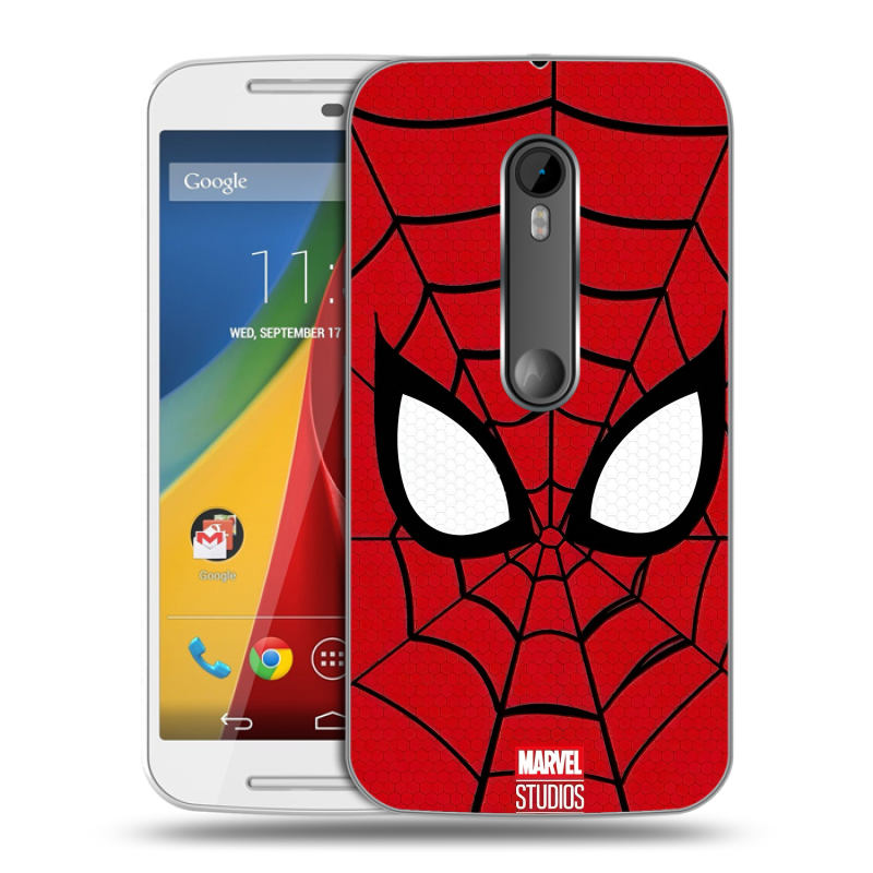 Силиконовый чехол на Motorola Moto G с принтом человек паук spiderman Силиконовый чехол на Motorola Moto G с принтом человек паук spiderman