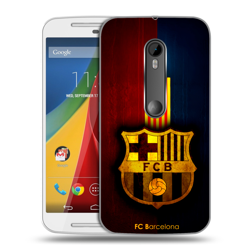 Силиконовый чехол на Motorola Moto G с принтом Барселона Barcelona Силиконовый чехол на Motorola Moto G с принтом Барселона Barcelona