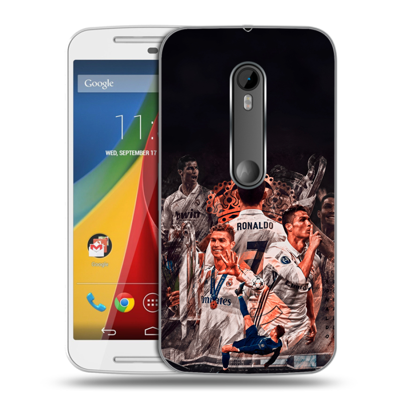 Пластиковый чехол на Motorola Moto G с принтом Реал Роналдо Real Ronaldo Пластиковый чехол на Motorola Moto G с принтом Реал Роналдо Real Ronaldo