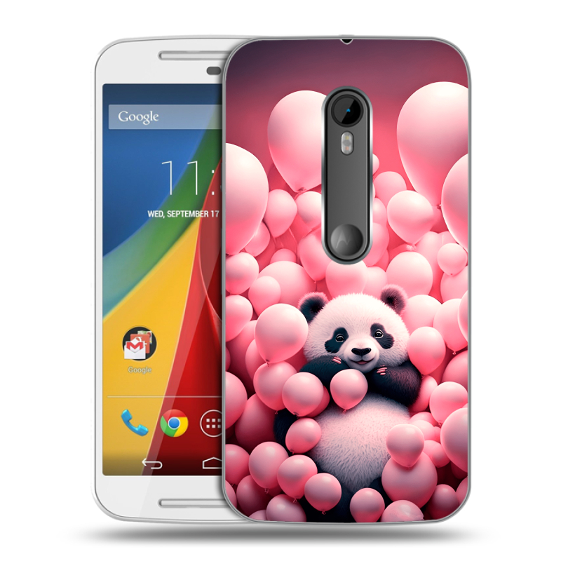 Пластиковый чехол на Motorola Moto G с принтом Панда Пластиковый чехол на Motorola Moto G с принтом Панда