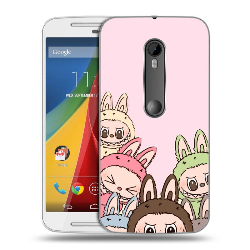Пластиковый чехол на Motorola Moto G с принтом Лабубу Пластиковый чехол на Motorola Moto G с принтом Лабубу
