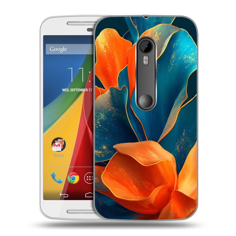 Пластиковый чехол на Motorola Moto G с принтом Цветы Пластиковый чехол на Motorola Moto G с принтом Цветы