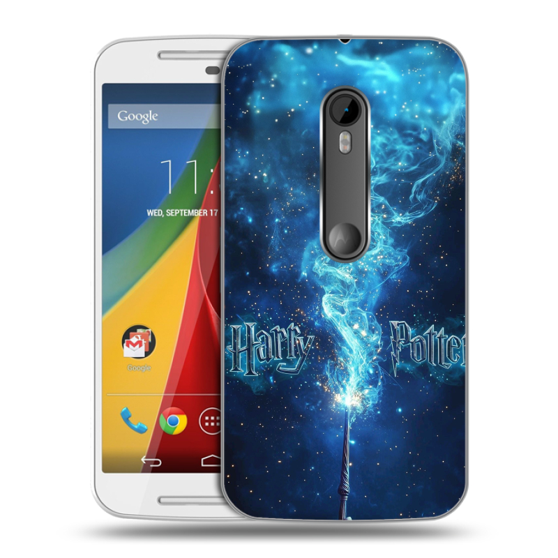 Силиконовый чехол на Motorola Moto G с принтом Harry Potter Гарри Поттер Силиконовый чехол на Motorola Moto G с принтом Harry Potter Гарри Поттер