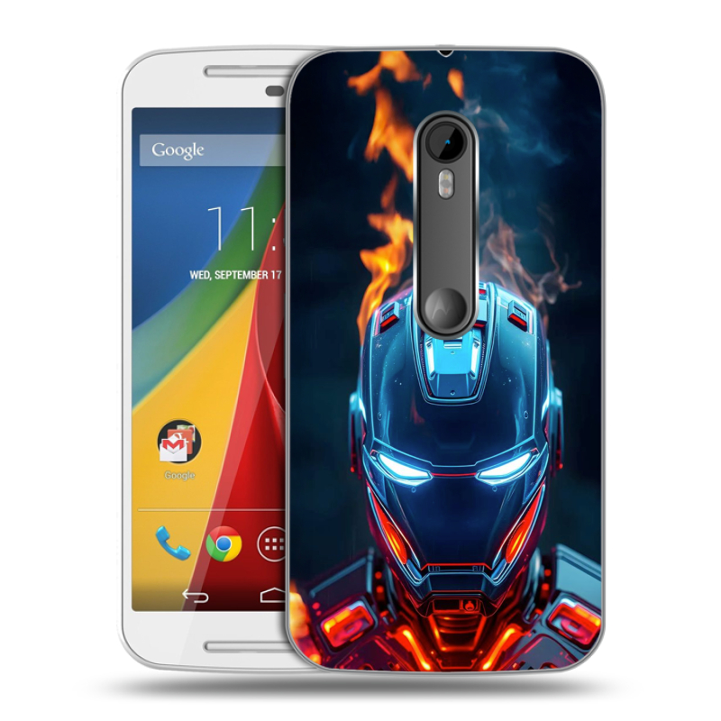 Силиконовый чехол на Motorola Moto G с принтом IronMan Железный человек Силиконовый чехол на Motorola Moto G с принтом IronMan Железный человек