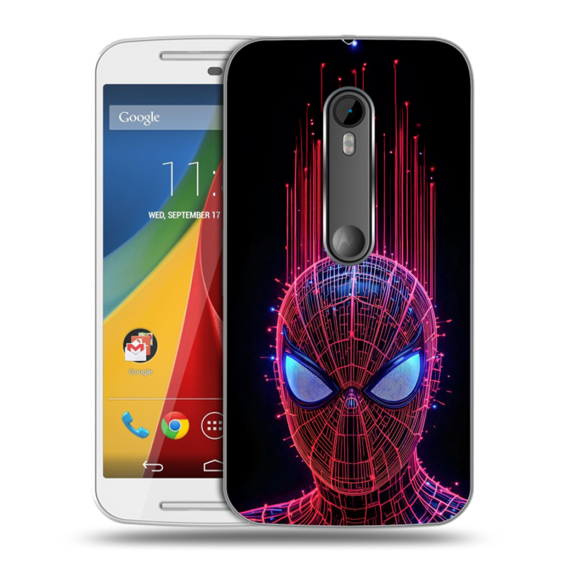 Силиконовый чехол на Motorola Moto G с принтом Spiderman Человек паук Силиконовый чехол на Motorola Moto G с принтом Spiderman Человек паук