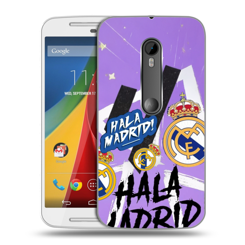 Силиконовый чехол на Motorola Moto G с принтом Real Madrid Реал Мадрид Силиконовый чехол на Motorola Moto G с принтом Real Madrid Реал Мадрид