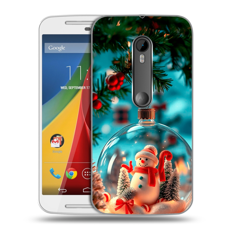Пластиковый чехол на Motorola Moto G с принтом Новый год Пластиковый чехол на Motorola Moto G с принтом Новый год