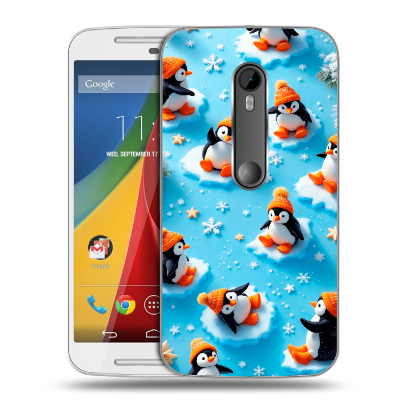 Пластиковый чехол на Motorola Moto G с принтом Новый год Пластиковый чехол на Motorola Moto G с принтом Новый год