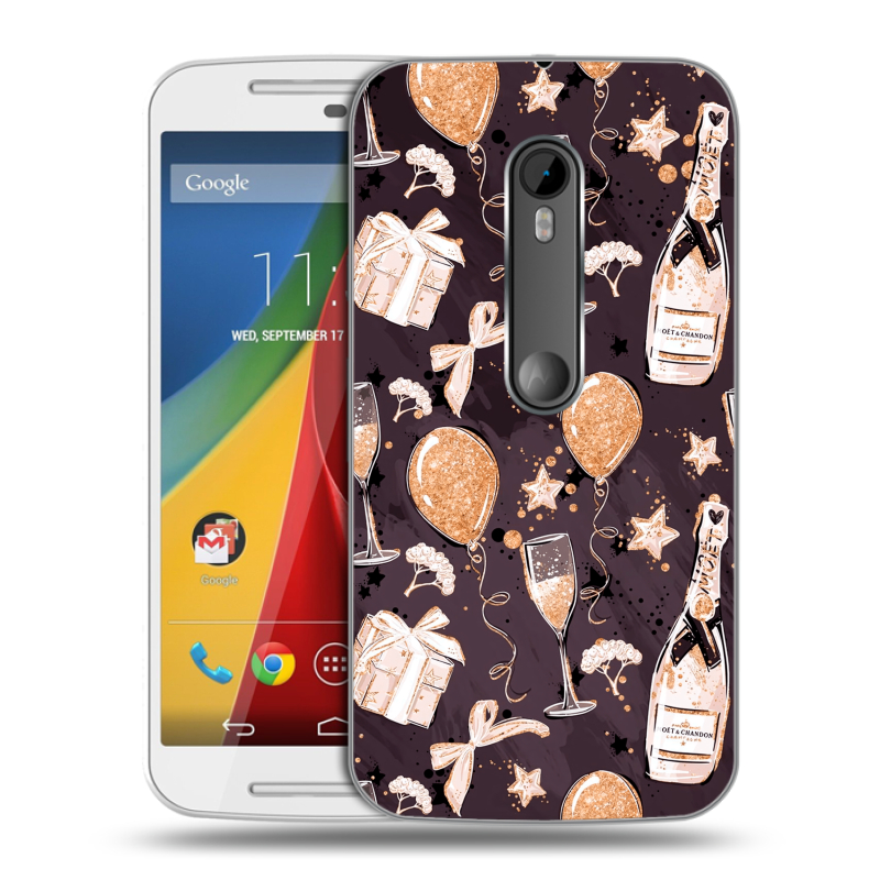 Пластиковый чехол на Motorola Moto G с принтом Новый год Пластиковый чехол на Motorola Moto G с принтом Новый год