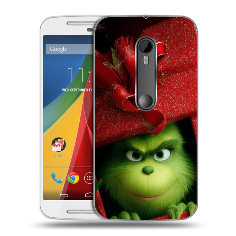 Пластиковый чехол на Motorola Moto G с принтом Новый год Пластиковый чехол на Motorola Moto G с принтом Новый год