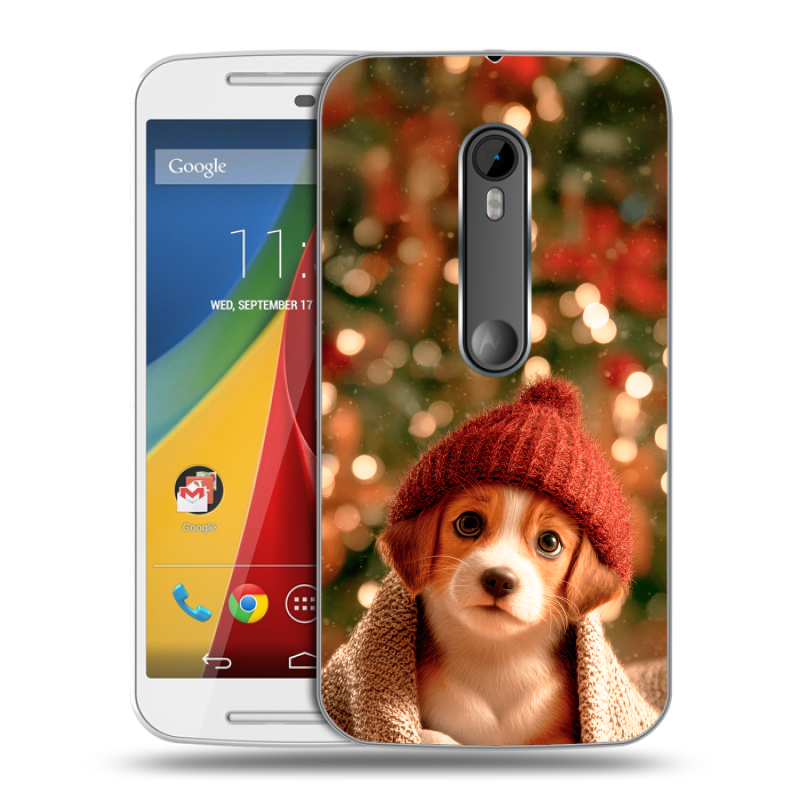 Пластиковый чехол на Motorola Moto G с принтом Новый год Пластиковый чехол на Motorola Moto G с принтом Новый год