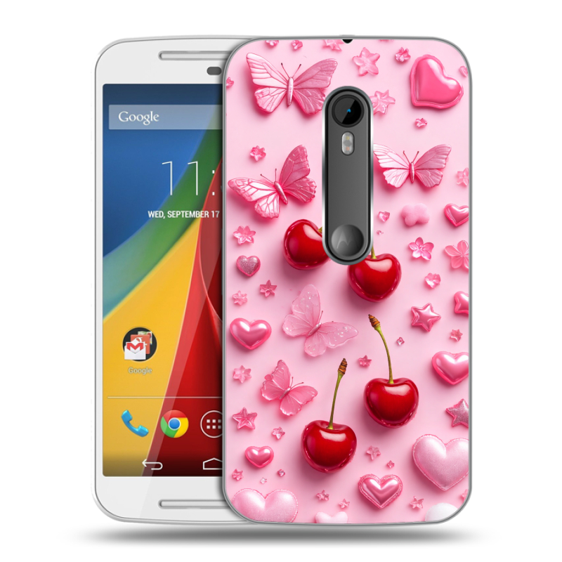 Силиконовый чехол на Motorola Moto G с принтом для девочек Силиконовый чехол на Motorola Moto G с принтом для девочек